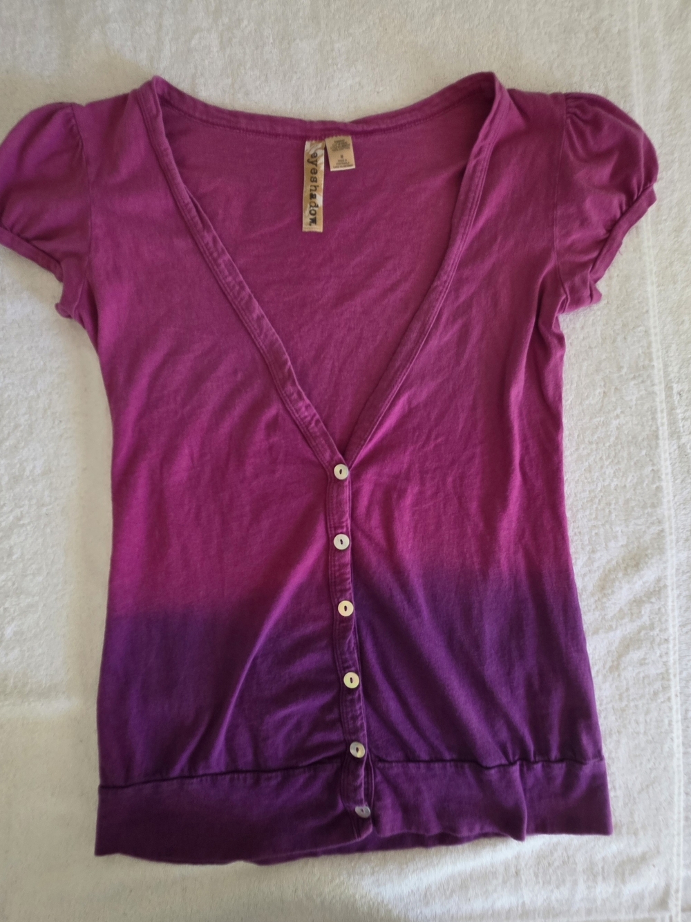 Vintage Y2K Eyeshadow Ombré Short Sleeve